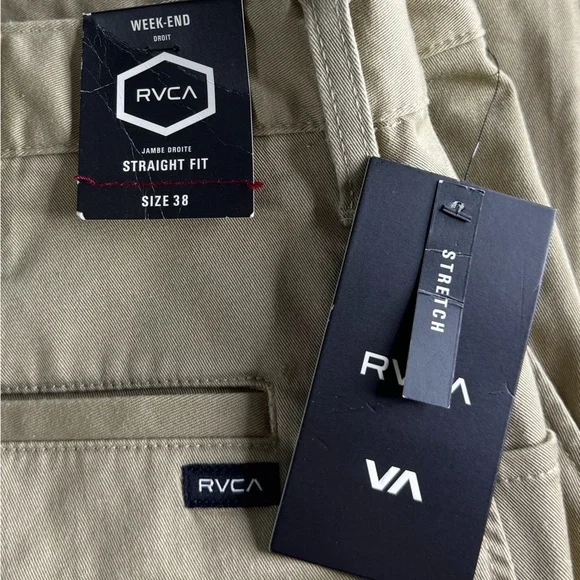 RVCA Men’s The Weekend Stretch Straight Fit Pants - NWT - Picture 10 of 12